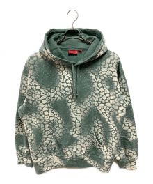 SUPREME（シュプリーム）の古着「Bleached Leopard Hooded Sweatshirt」｜グリーン