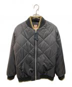 stussy×NEXUSVIIステューシー×ネクサスセブン）の古着「Quilted Varsity Jacket」｜ブラック