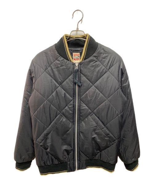 stussy（ステューシー）stussy (ステューシー) NEXUSVII (ネクサスセブン) Quilted Varsity Jacket ブラック サイズ:XLの古着・服飾アイテム