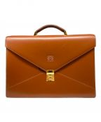 LOEWEロエベ）の古着「アナグラムレザーブリーフケース」｜ブラウン