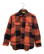 GRIP SWANYグリップスワニー）の古着「FLANNEL FIELD SHIRT」｜レッド