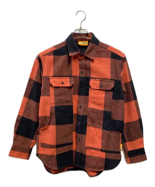 GRIP SWANY（グリップスワニー）GRIP SWANY (グリップスワニー) FLANNEL FIELD SHIRT レッド サイズ:Ｍの古着・服飾アイテム