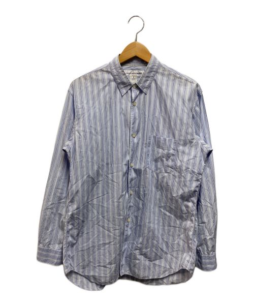 COMME des GARCONS SHIRT（コムデギャルソンシャツ）COMME des GARCONS SHIRT (コムデギャルソンシャツ) ストライプシャツ ブルー サイズ:Мの古着・服飾アイテム