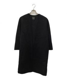 theory（セオリー）の古着「Luxe New Divide Collarless Coat」｜ブラック