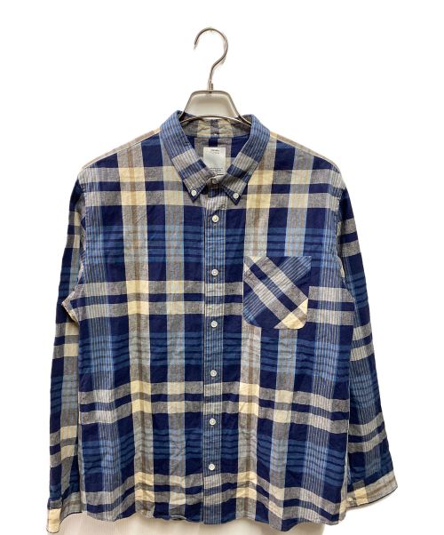 VISVIM（ビズビム）VISVIM (ビズビム) BECHER SHIRT B.D. L/S ブルー サイズ:3の古着・服飾アイテム