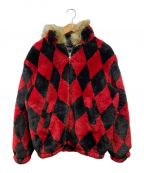 SUPREMEシュプリーム）の古着「Diamond faux fur jacket」｜レッド