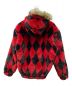 SUPREME (シュプリーム) Diamond faux fur jacket レッド サイズ:М：28000円