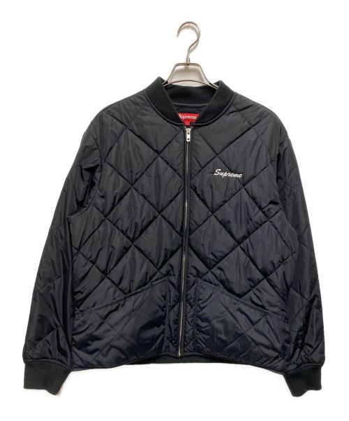 SUPREME（シュプリーム）SUPREME (シュプリーム) Quit Your Job Quilted Work Jacket ブラック サイズ:Lの古着・服飾アイテム