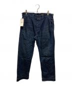 RRLダブルアールエル）の古着「COTTONLINEN 2PLEATS DENIMTROUSERS」｜インディゴ