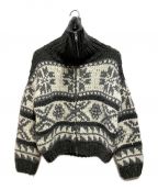 GLASSY SEAグラッシーシー）の古着「ZIP UP HANDKNIT KAUCHIN CARDIGAN」｜グレー