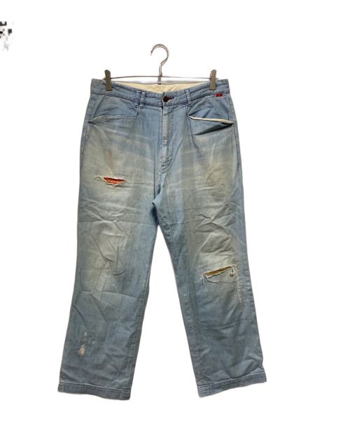 anachronorm（アナクロノーム）anachronorm (アナクロノーム) REMAKED L POCKET DENIM STRAIGHT PANTS インディゴ サイズ:34の古着・服飾アイテム