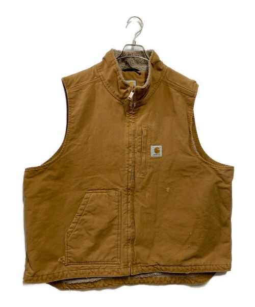 CarHartt（カーハート）CarHartt (カーハート) ダックベスト ブラウン サイズ:XLの古着・服飾アイテム