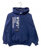 WTAPSダブルタップス）の古着「VISUAL UPARMORED HOODY」｜ネイビー