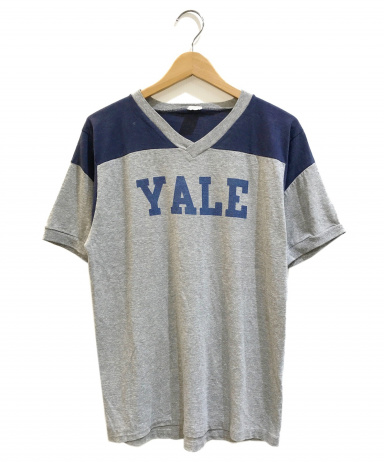 ☆極上‼️激レア☆70schampion フットボールシャツ YALE 紺 XL‼️ T