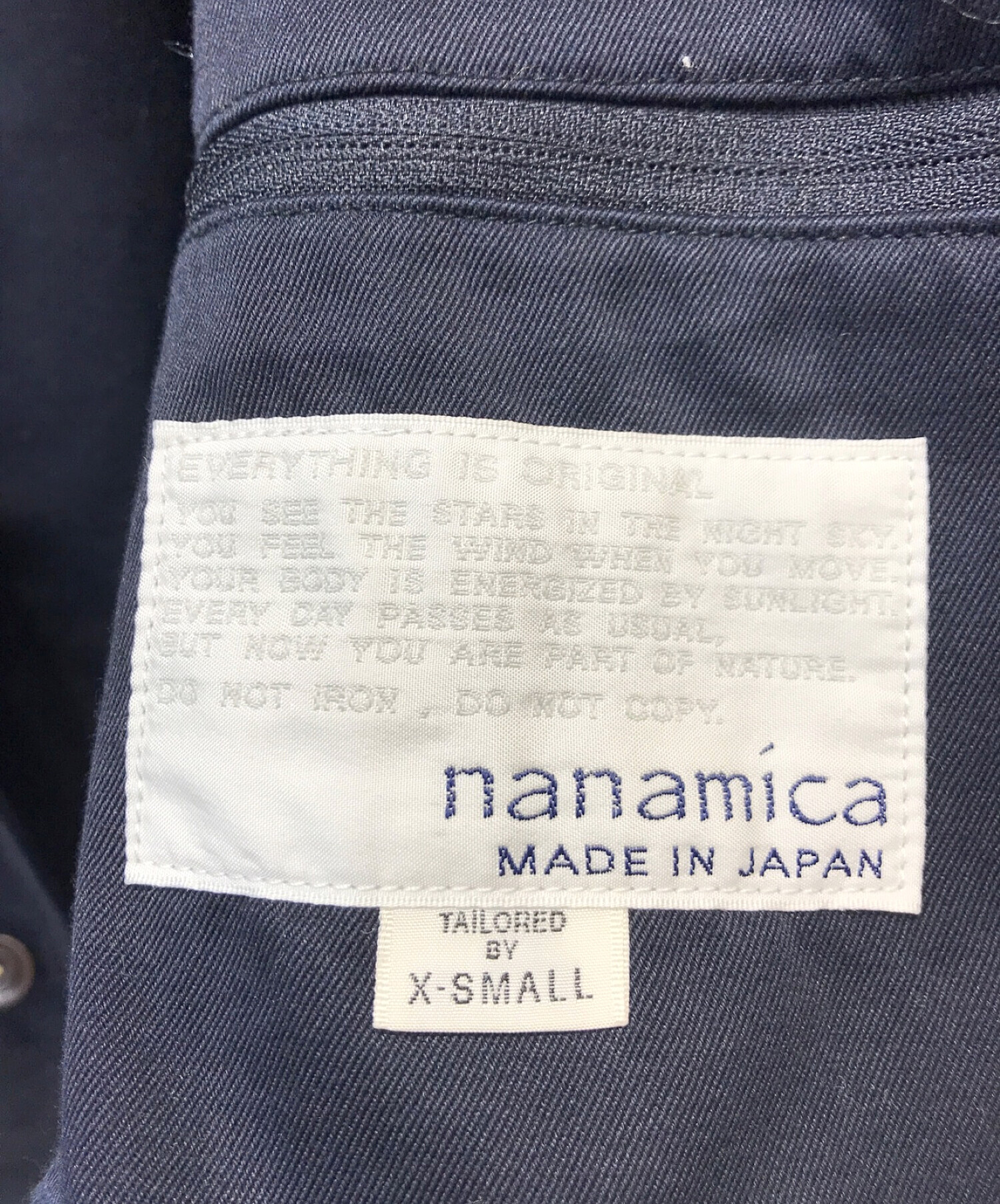 nanamica (ナナミカ) CHINO CLUB JACKET ネイビー サイズ:XS