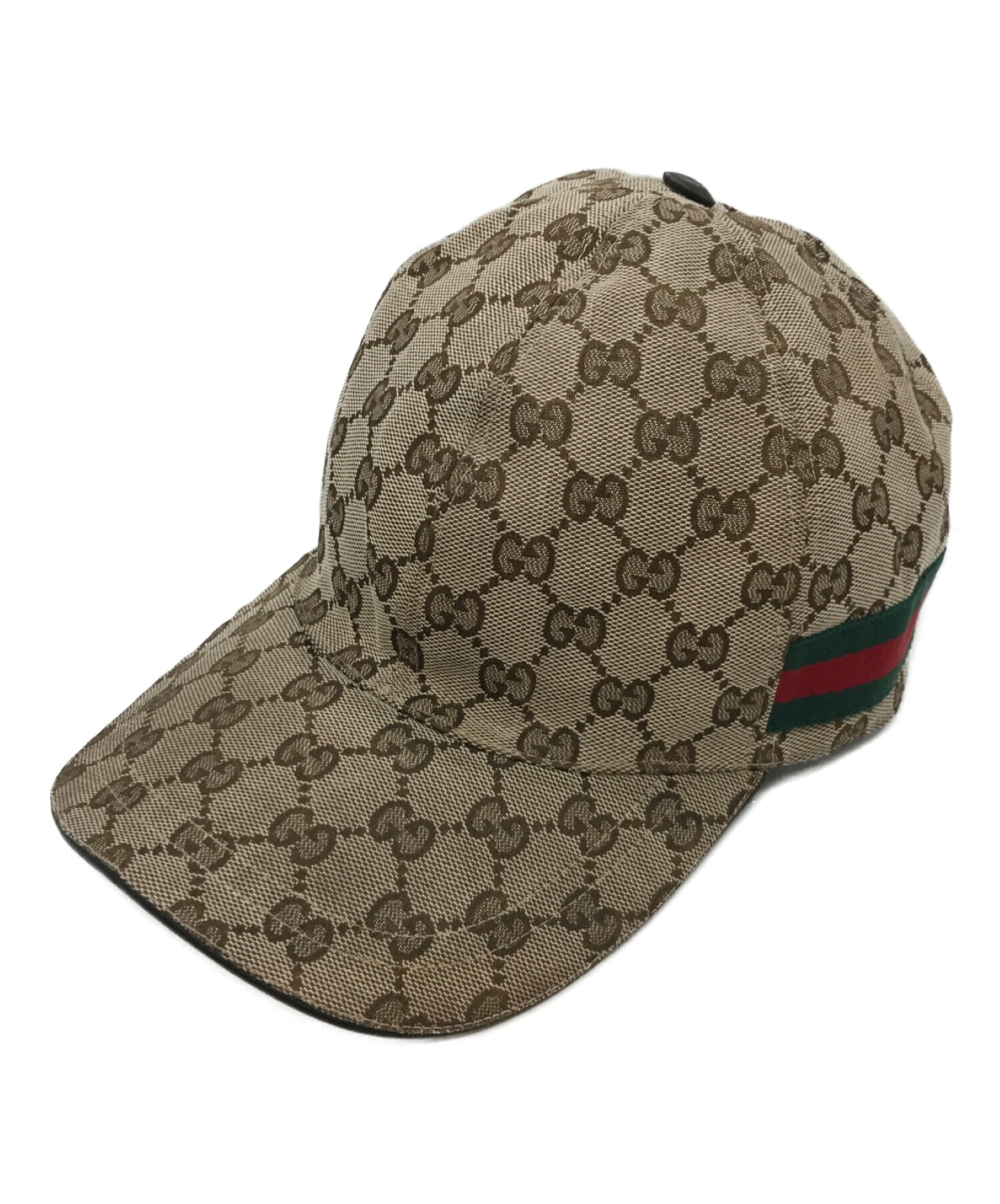 めるかたの⊉ 【レア】グッチ 59 Lサイズ キャップ 帽子 ロゴ ベージュ