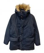 PAUL SMITHポールスミス）の古着「HOODED DOWN COAT / ダウンコート」｜ネイビー