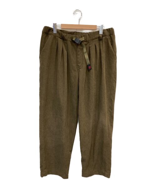 WHITE MOUNTAINEERING（ホワイトマウンテ二アニング）WHITE MOUNTAINEERING (ホワイトマウンテ二アニング) GRAMICCI (グラミチ) CORDUROY WIDE TAPERED PANTS オリーブ サイズ:XLの古着・服飾アイテム