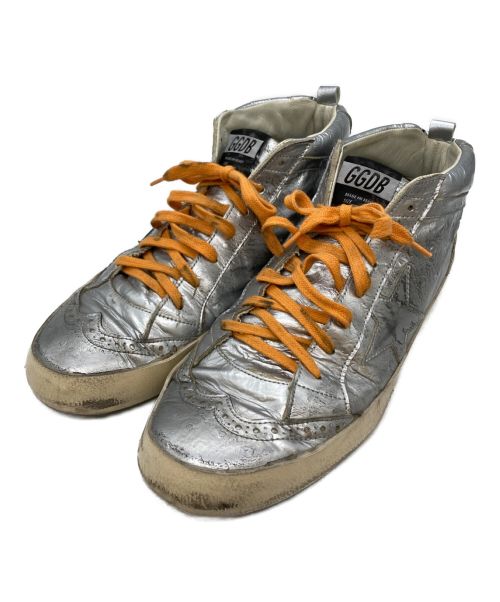 GOLDEN GOOSE（ゴールデングース）GOLDEN GOOSE (ゴールデングース) MID STAR ヴィンテージ加工スニーカー シルバー サイズ:42の古着・服飾アイテム