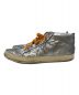 GOLDEN GOOSE (ゴールデングース) MID STAR ヴィンテージ加工スニーカー シルバー サイズ:42：6800円