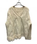 Ameriアメリ）の古着「2WAY DISTORTION CABLE CARDIGAN」｜アイボリー