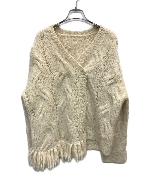 Ameri（アメリ）Ameri (アメリ) 2WAY DISTORTION CABLE CARDIGAN アイボリー サイズ:FREEの古着・服飾アイテム