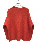 CLANEクラネ）の古着「BOAT NECK MOHAIR OVER KNIT」｜オレンジ