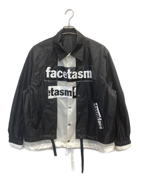 FACETASM（ファセッタズム）FACETASM (ファセッタズム) LAYERED COACH JACKET ブラック×ホワイト サイズ:2の古着・服飾アイテム