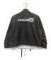 FACETASM (ファセッタズム) LAYERED COACH JACKET ブラック×ホワイト サイズ:2：12800円