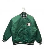 Championチャンピオン）の古着「BASEBALL JACKET / スタジャン」｜グリーン