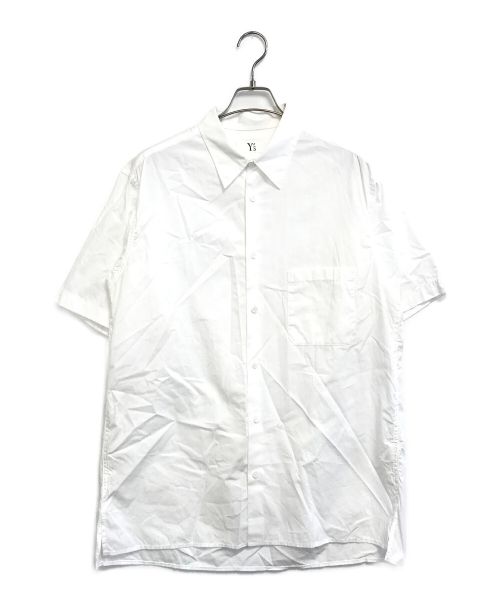 Y's（ワイズ）Y's (ワイズ) COTTON STANDARD SHORT SLEEVE SHIRT ホワイト サイズ:2の古着・服飾アイテム