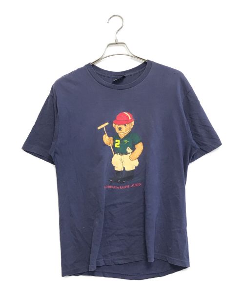 POLO RALPH LAUREN（ポロ・ラルフローレン）POLO RALPH LAUREN (ポロ・ラルフローレン) ポロベアプリントTee ネイビー サイズ:Sの古着・服飾アイテム