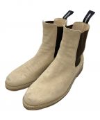 MINEDENIMマインデニム）の古着「Side Gore Boots Suede Leather」｜ベージュ