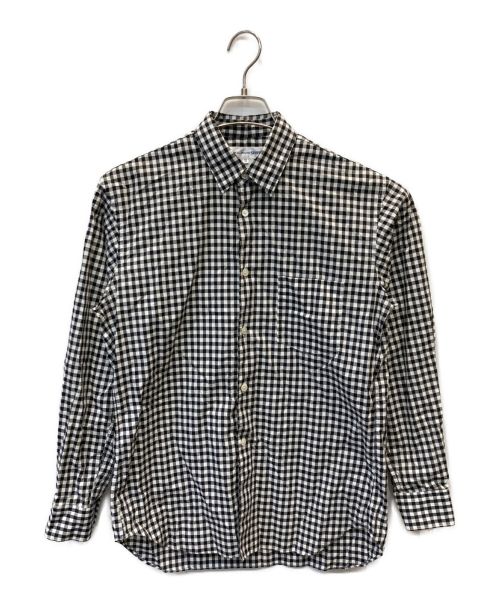 COMME des GARCONS SHIRT（コムデギャルソンシャツ）COMME des GARCONS SHIRT (コムデギャルソンシャツ) ギンガムチェックシャツ ホワイト×ブラック サイズ:XSの古着・服飾アイテム