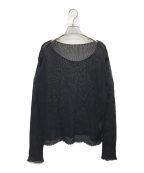 ok.soonオクスン）の古着「linen mesh knit」｜ブラック