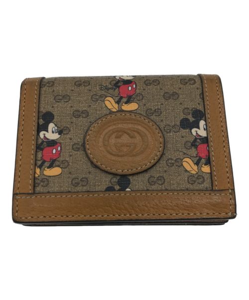 GUCCI（グッチ）GUCCI (グッチ) DISNEY (ディズニー) ミッキーマウスGGスプリーム財布の古着・服飾アイテム