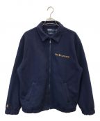 POLO RALPH LAURENポロ・ラルフローレン）の古着「Navy and Gold Logo Collection FLEECE JACKET Special」｜ネイビー