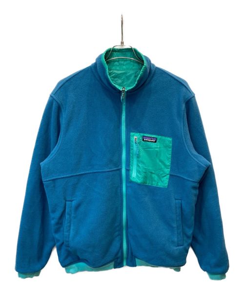 Patagonia（パタゴニア）Patagonia (パタゴニア) Reversible Shelled Microdini Jacket グリーン×ブルー サイズ:表記なしの古着・服飾アイテム