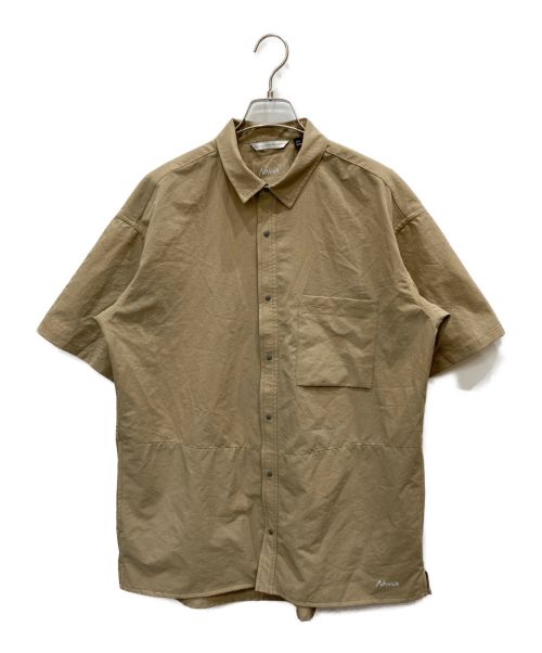 NANGA（ナンガ）NANGA (ナンガ) AIR CLOTH COMFY S/S SHIRT ベージュ サイズ:Mの古着・服飾アイテム