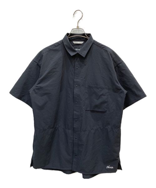 NANGA（ナンガ）NANGA (ナンガ) AIR CLOTH COMFY S/S SHIRT グレー サイズ:Mの古着・服飾アイテム