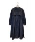 LANVIN en Bleu (ランバンオンブルー) バックフリルナイロンコート ネイビー サイズ:M：7800円