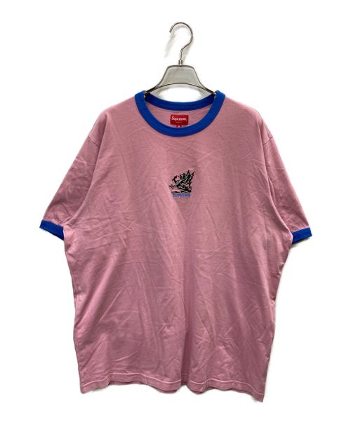 SUPREME（シュプリーム）SUPREME (シュプリーム) Dragon Ringer Tee ピンク サイズ:Mの古着・服飾アイテム