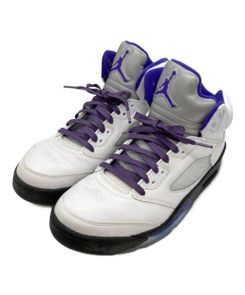 NIKE（ナイキ）NIKE (ナイキ) Air Jordan 5 Dark Concord ホワイト×パープル サイズ:27cmの古着・服飾アイテム