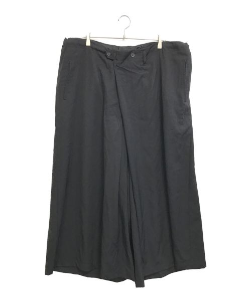 Yohji Yamamoto pour homme（ヨウジヤマモト プールオム）Yohji Yamamoto pour homme (ヨウジヤマモト プールオム) Wool Gabardine Skirt pants ブラック サイズ:Mの古着・服飾アイテム