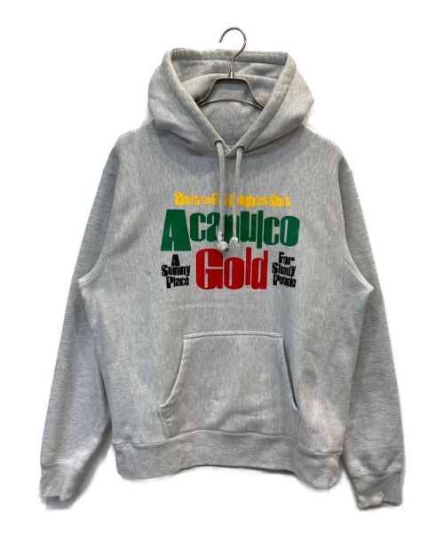 Acapulco Gold（アカプルコ ゴールド）Acapulco Gold (アカプルコ ゴールド) ONE-NINE-NINE-SEVEN Pullover Hooded Sweatshirt グレー サイズ:Mの古着・服飾アイテム