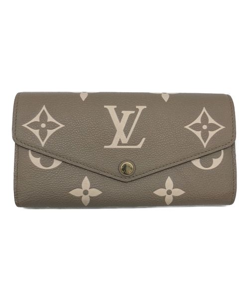 LOUIS VUITTON（ルイ ヴィトン）LOUIS VUITTON (ルイ ヴィトン) ポルトフォイユ・サラ NM バイカラー モノグラム･アンプラント ブラウンの古着・服飾アイテム