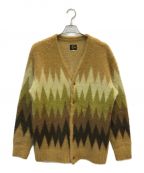 Needlesニードルズ）の古着「Mohair Cardigan-Zigzag」｜イエロー