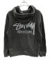 stussy (ステューシー) 製品染ロゴプリントパーカー グレー サイズ:M：5800円