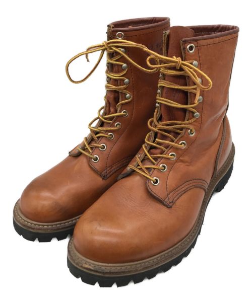 RED WING（レッドウィング）RED WING (レッドウィング) ロガーブーツ ブラウン サイズ:8EEの古着・服飾アイテム