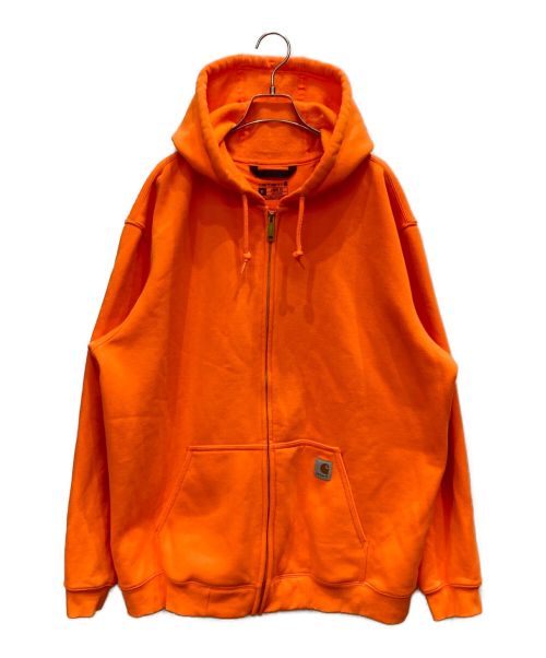 CarHartt（カーハート）CarHartt (カーハート) ジップパーカー オレンジ サイズ:XLの古着・服飾アイテム